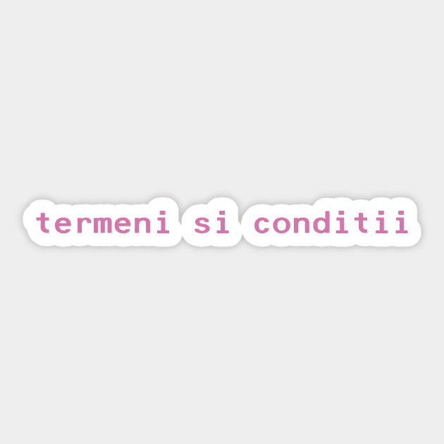 termeni si conditii Sticker by nyancrimew